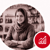 A woman at the opportunity stage of the CIRCLE digital-literacy journey