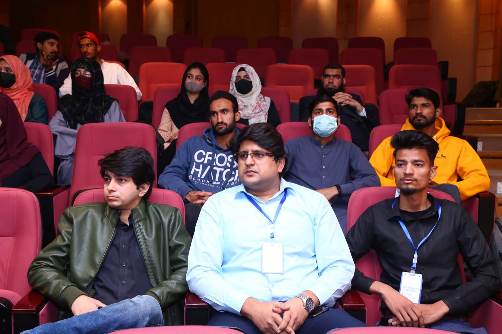 Founders pitching in front of the judges at the Entrepreneurship World Cup Pakistan National Finals