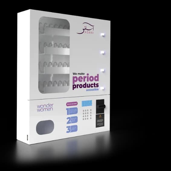 Asani sanitary-pad vending machine developed at Wonder Women