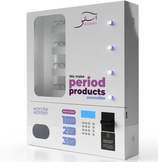 Asani — Pakistan’s first locally-assembled sanitary-pad vending machine